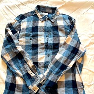 Men's Sonoma Blue Plaid Shirt XL